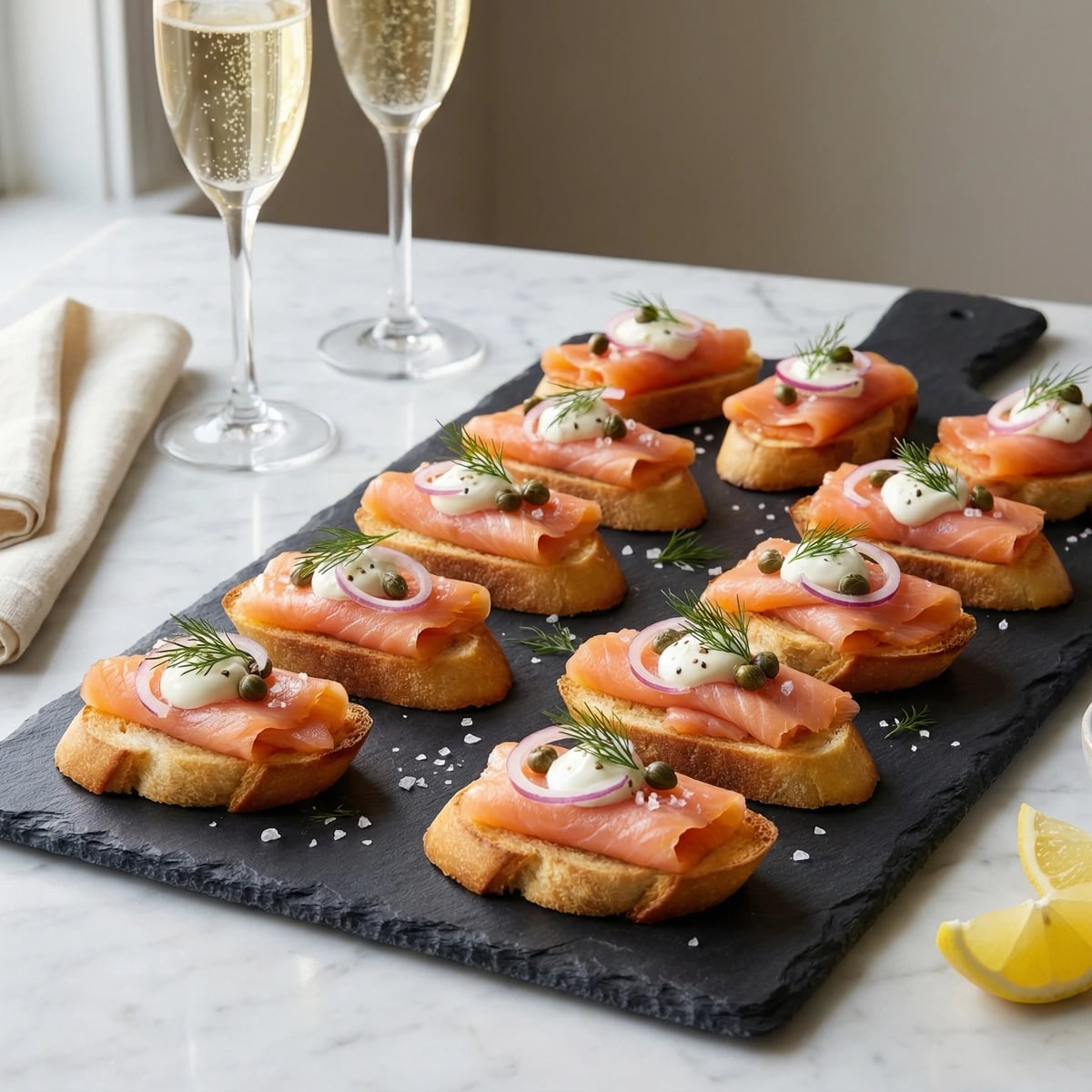 Smoked Salmon Canapés