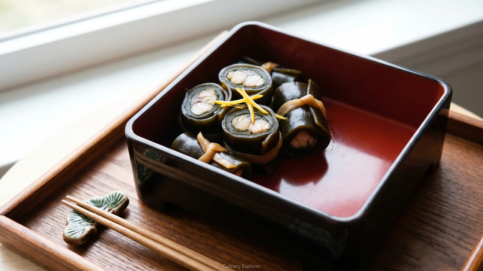 Simmered Kelp Rolls (昆布巻き, Kobumaki)