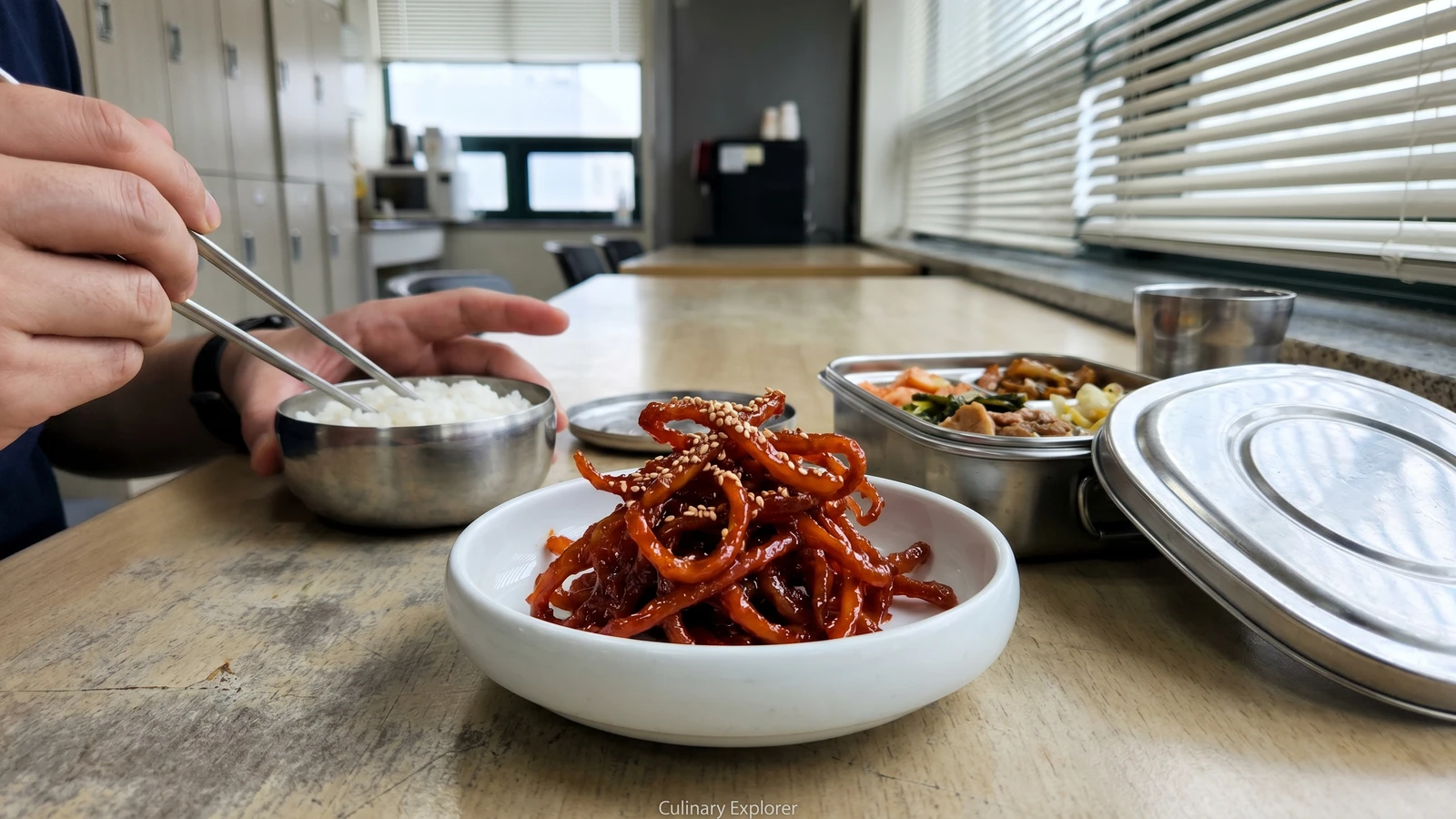 Jinmichae-bokkeum (Sweet-Spicy Dried Squid)