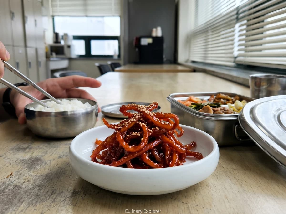 Jinmichae-bokkeum (Sweet-Spicy Dried Squid) - Chef Jeong-sun