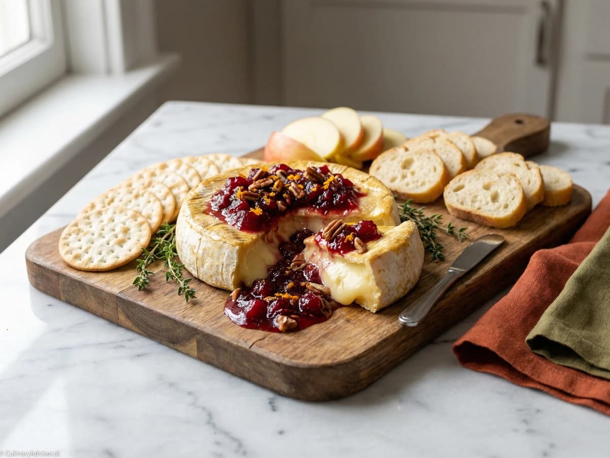Baked Brie with Cranberry Chutney - Chef Dean