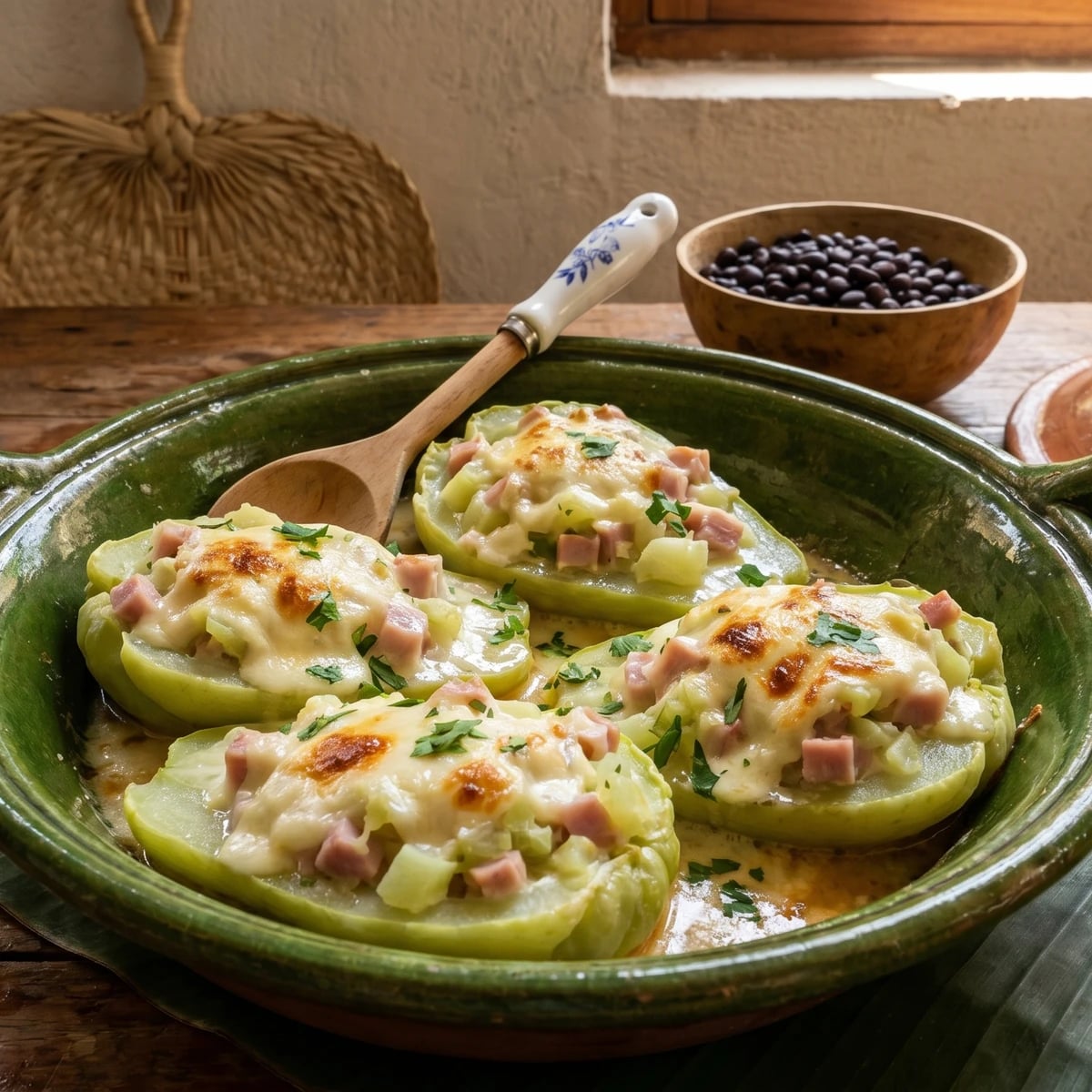 Veracruz Stuffed Chayote (Chayotes Rellenos)