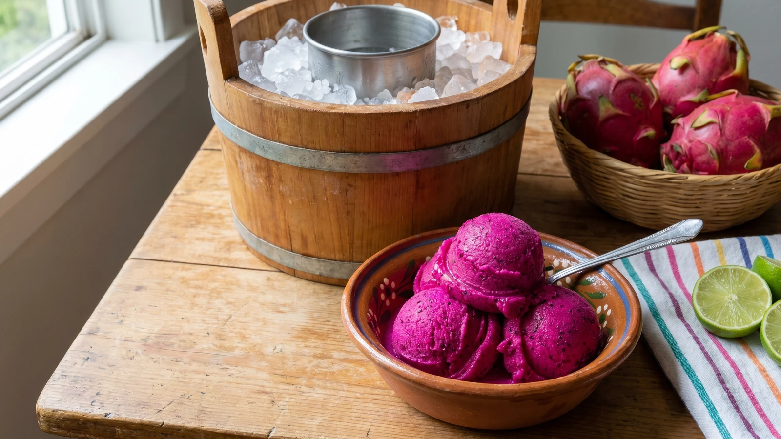 Nieve de Pitaya en Garrafa Jalisciense