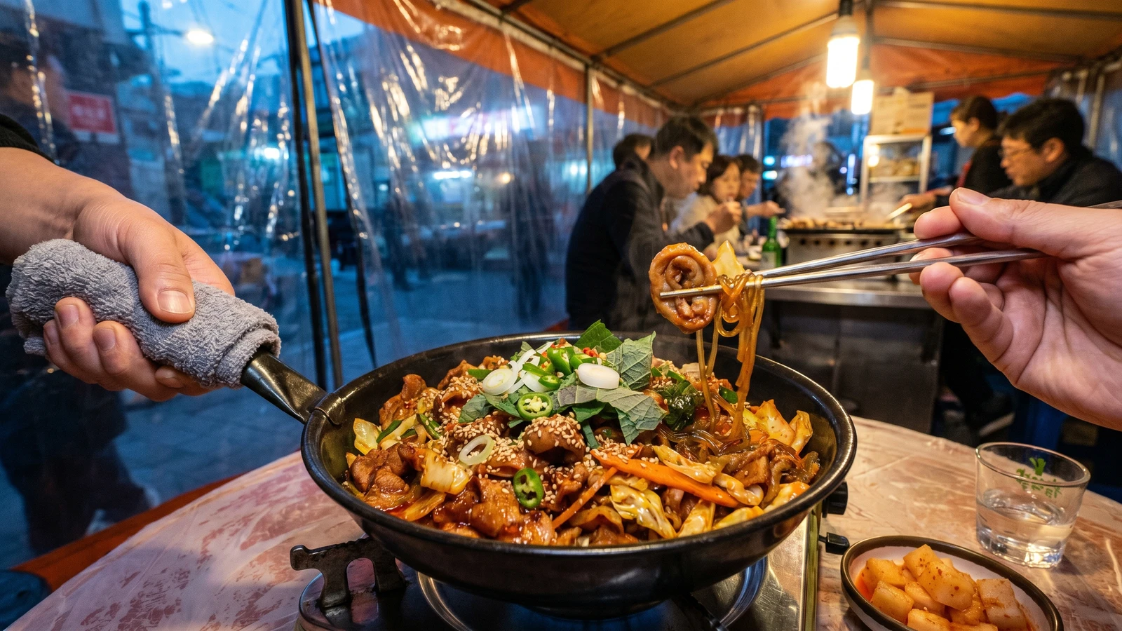 Gopchang-bokkeum (Spicy Stir-Fried Pork Small Intestine)