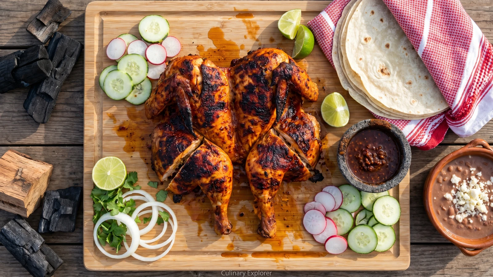 Pollo Asado Sonorense al Carbon