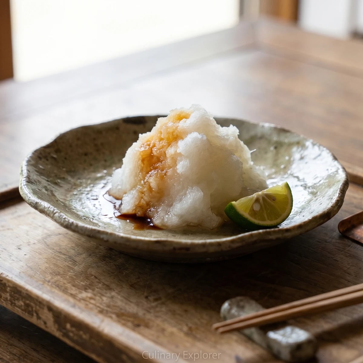 Daikon Oroshi (大根おろし, grated daikon)