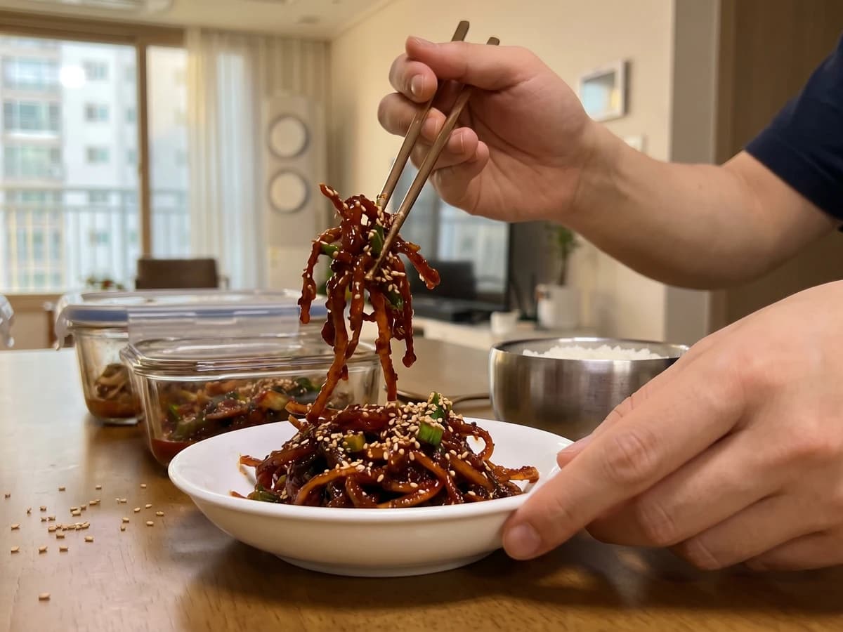 Mumallaengi-muchim (Seasoned Dried Radish) - Chef Jeong-sun