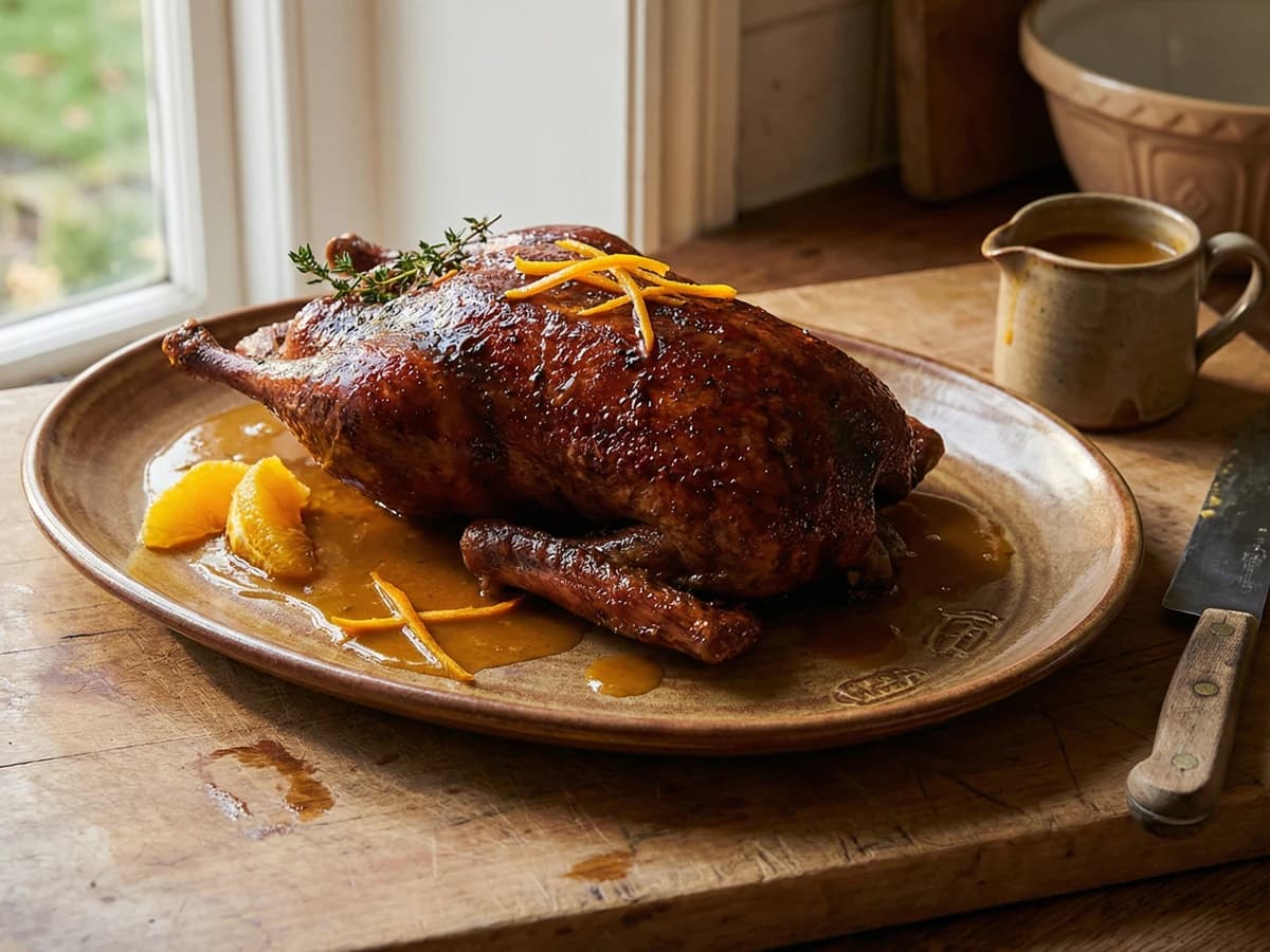 Roast Duck with Orange Sauce - Chef Thomas