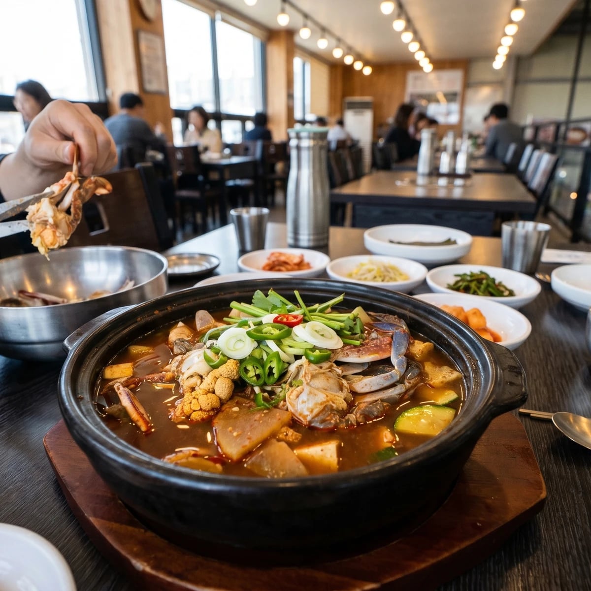 Kkotge-jjigae (꽃게찌개, Blue Crab Stew)
