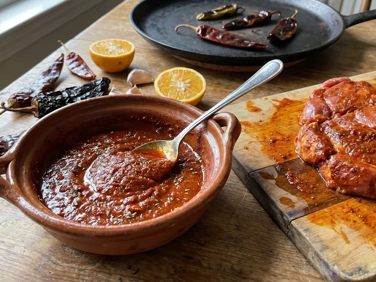 Adobo de Carnitas estilo Apaseo el Grande - Chef Lupita