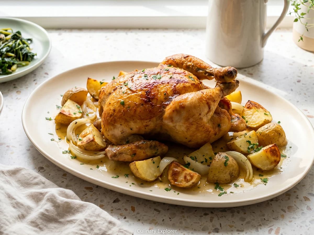 Frango Assado com Batatas - Chef Juliana