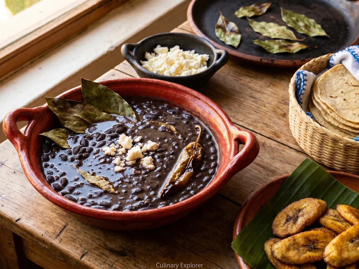 Frijoles Negros Oaxaqueños con Hojas de Aguacate - Chef Lupita