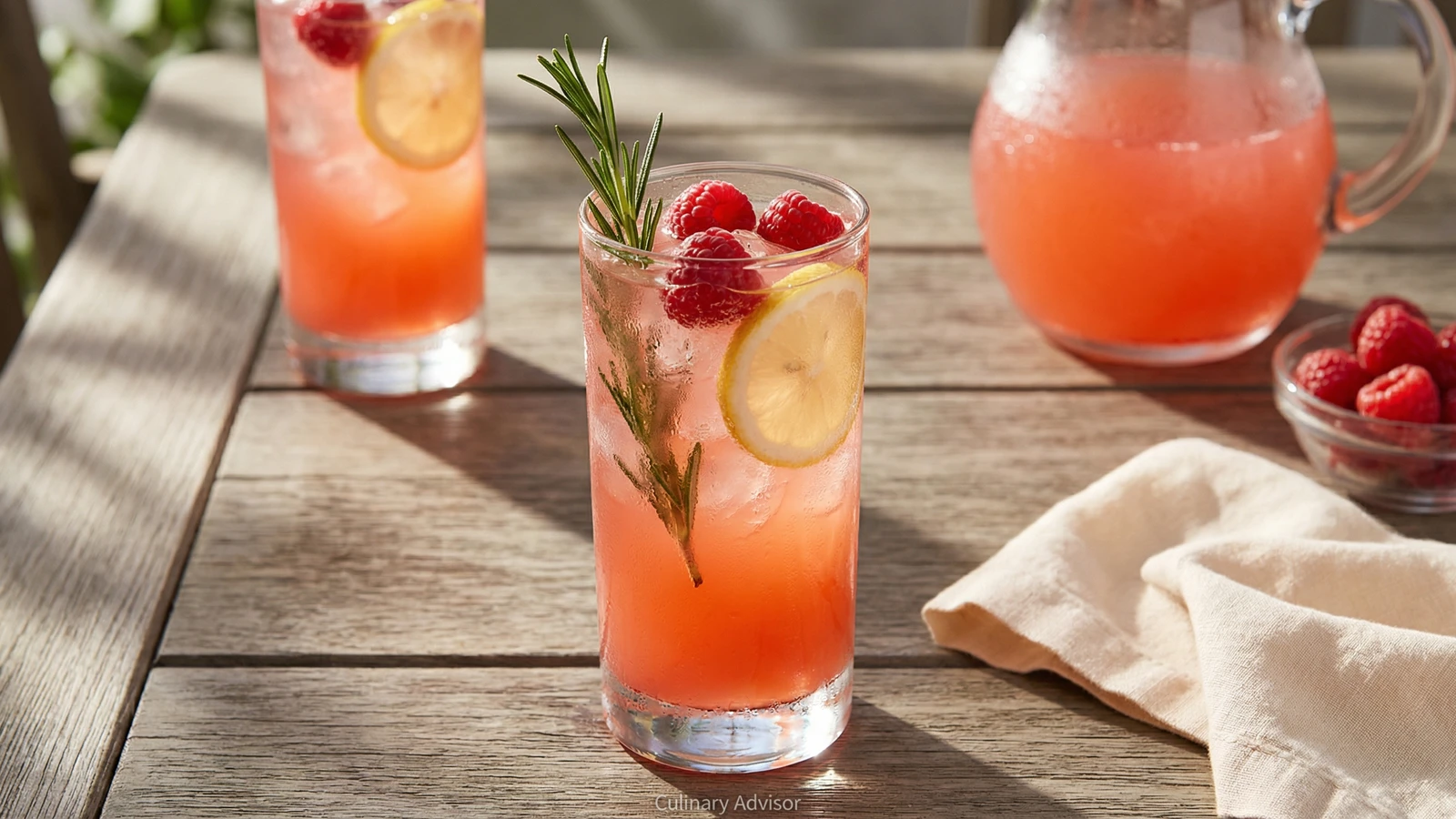 Raspberry Rosemary Lemonade