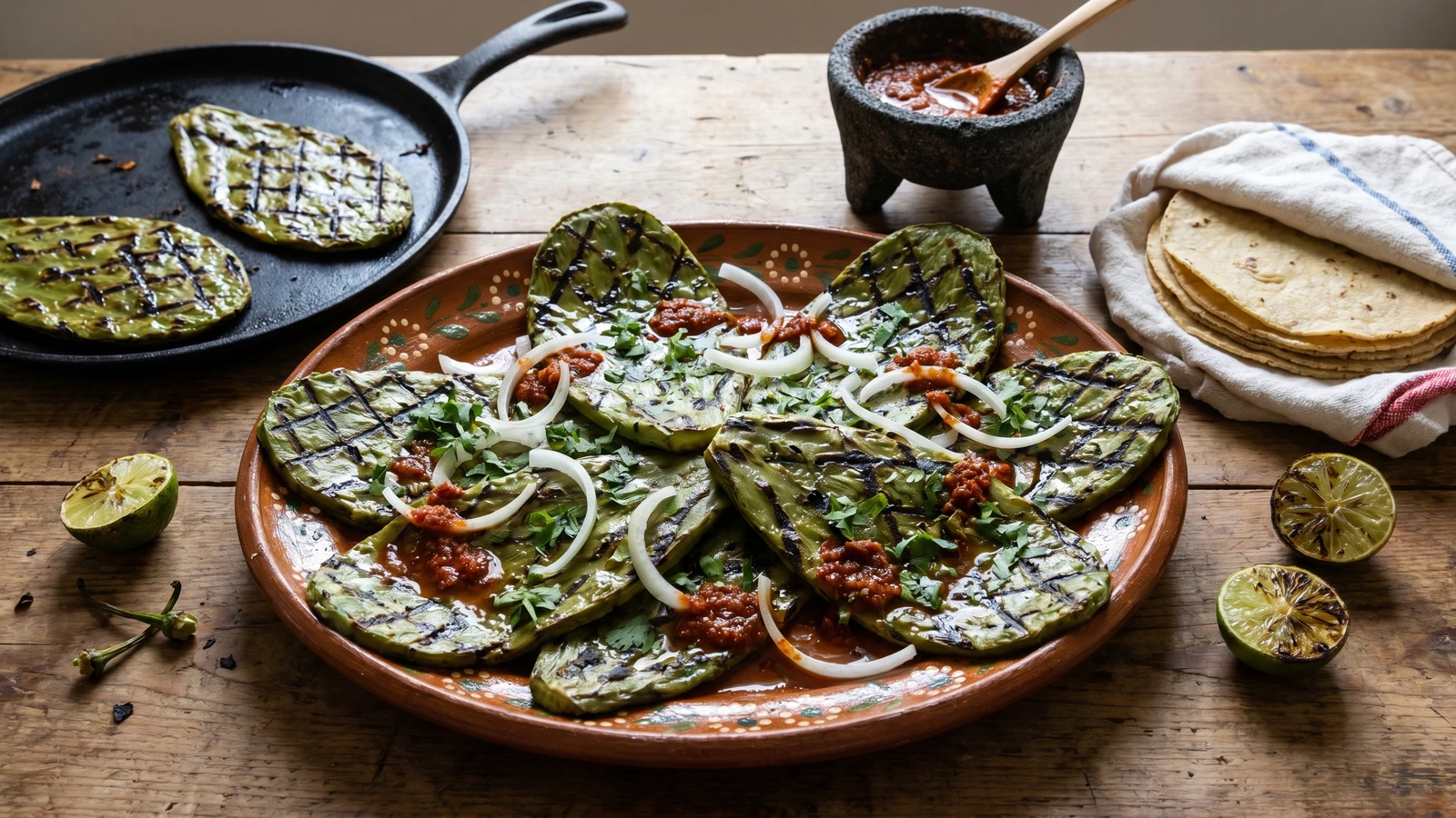 Nopales Asados Jalisciences