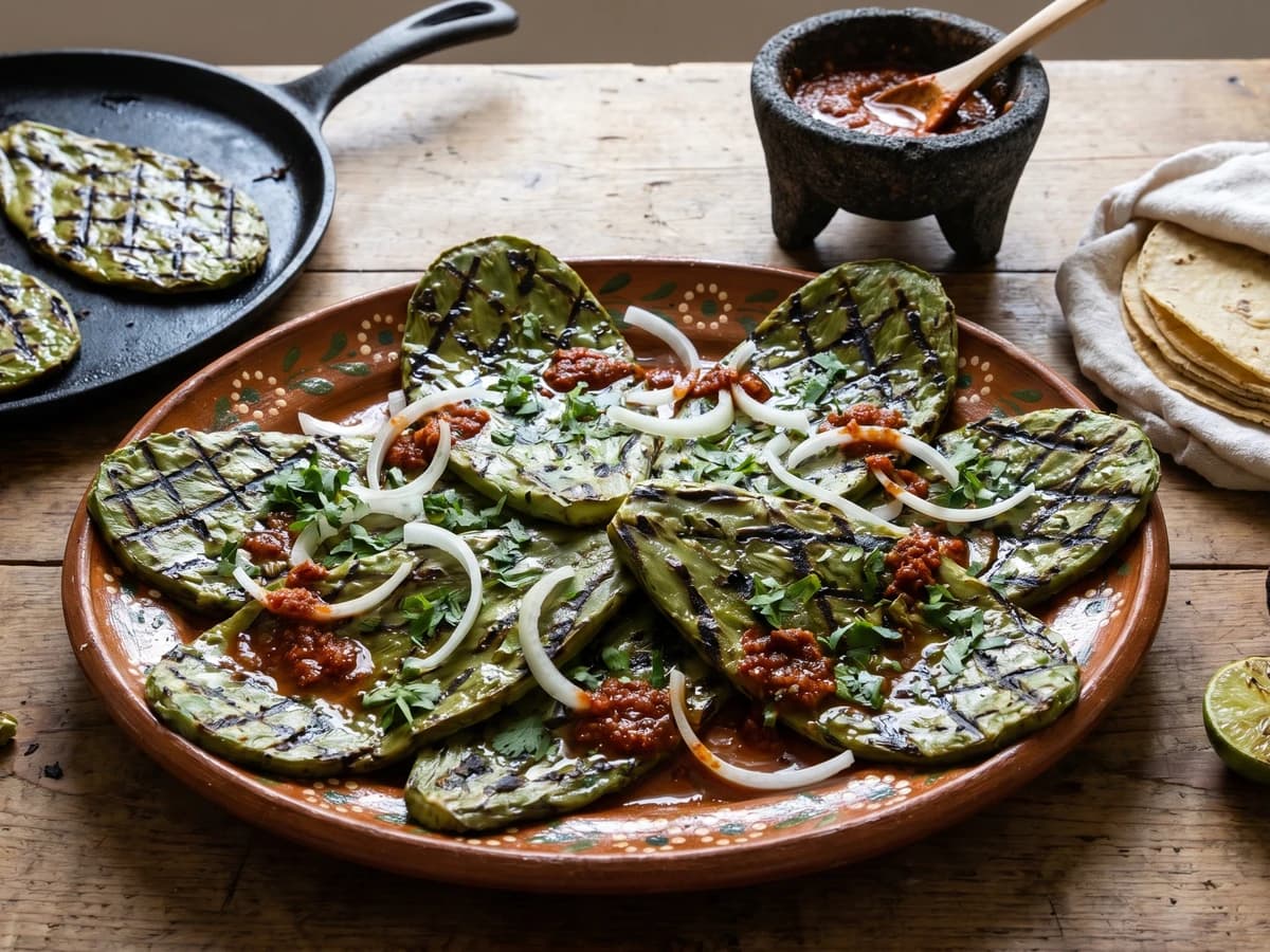 Nopales Asados Jalisciences - Chef Lupita