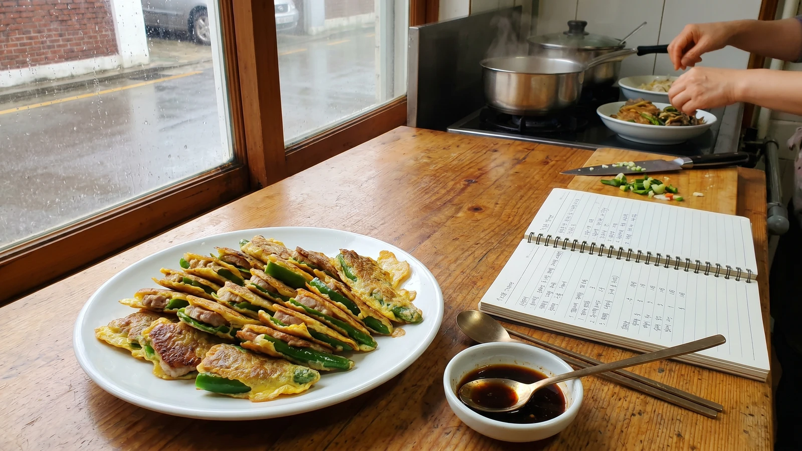 Gochu-jeon (Stuffed Chili Jeon)