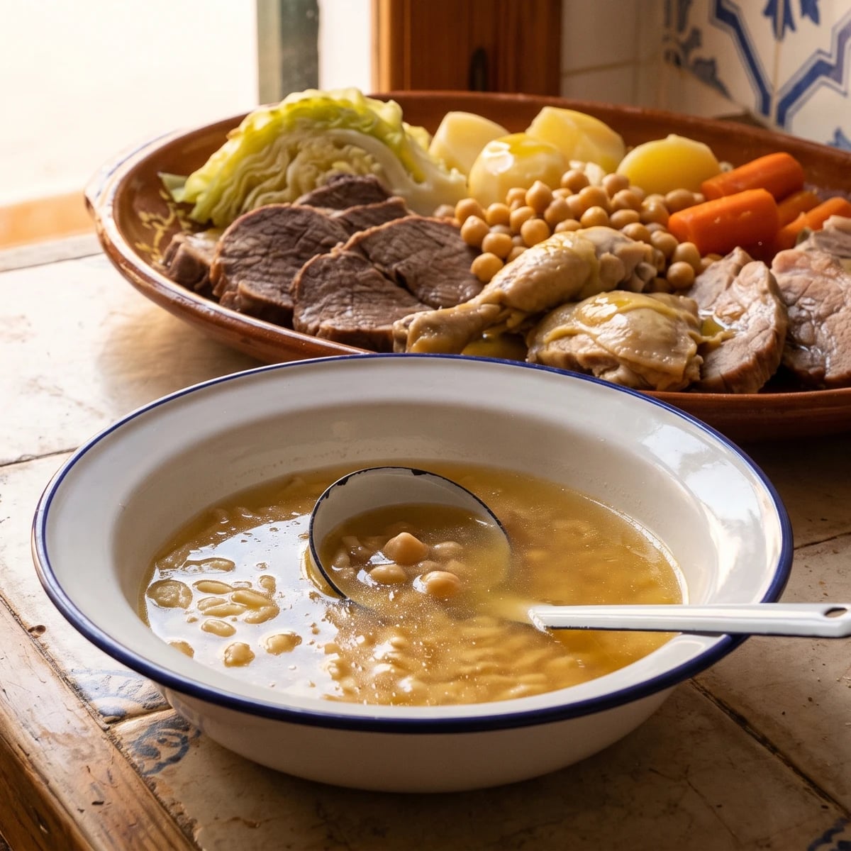 Brou Menorquí (Menorcan Cocido Broth)