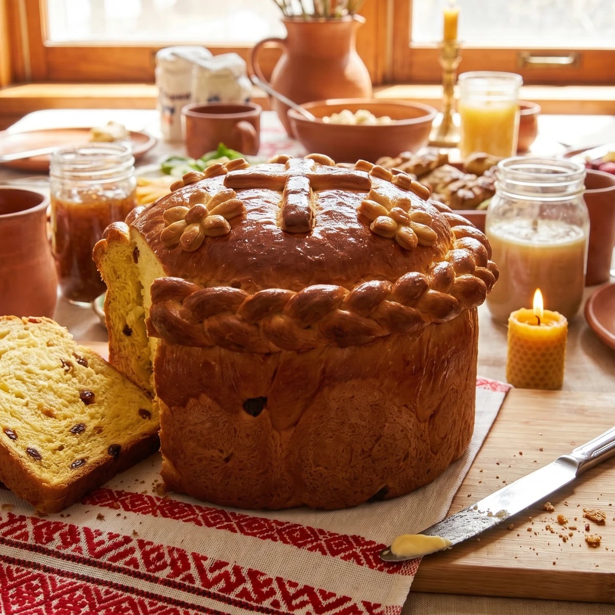 Bukovynska Dora (буковинська дора, Bukovyna Easter bread)