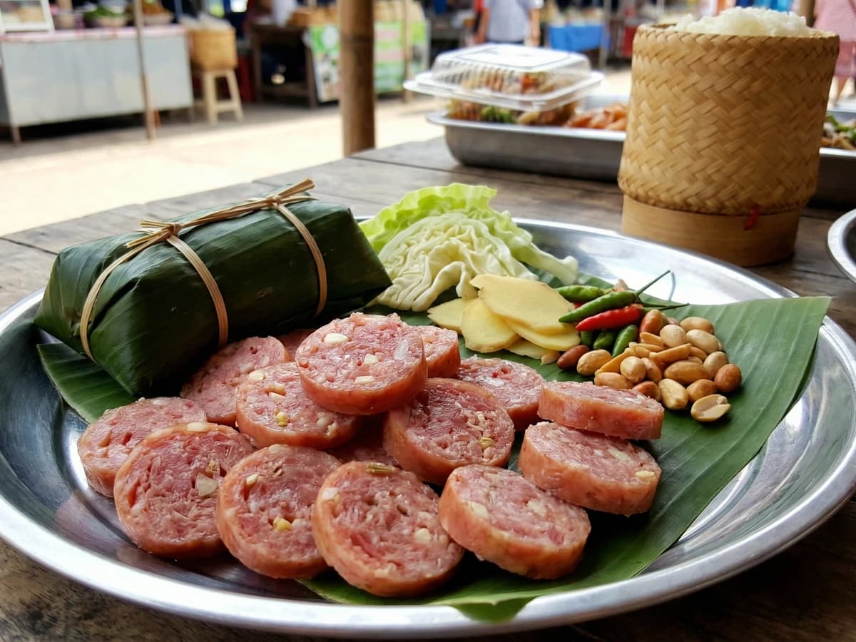 Fermented Pork Sausage (Naem / แหนม) - Chef Fai