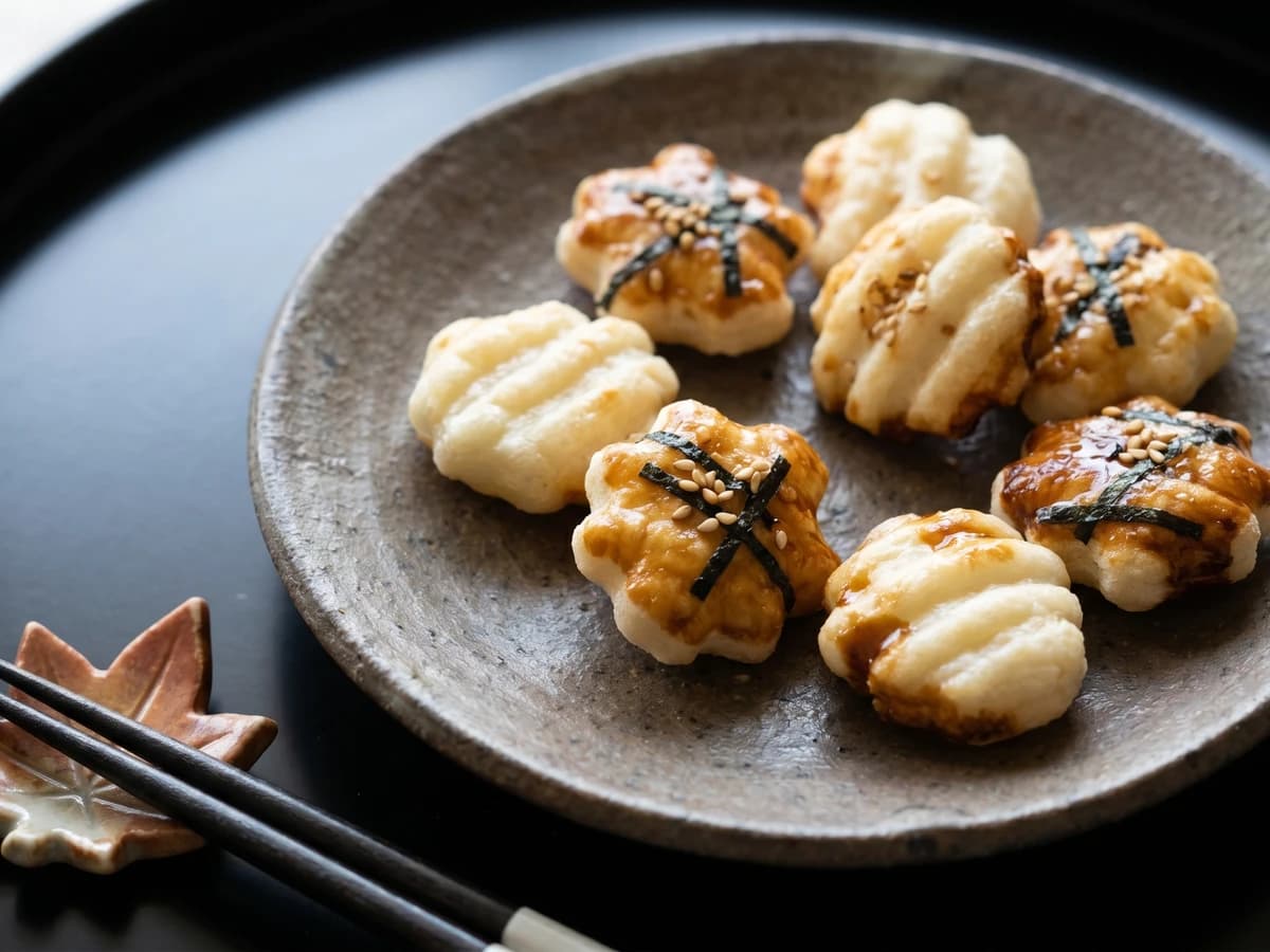 Mochi Rice Crackers (おかき, Okaki) - Chef Takumi