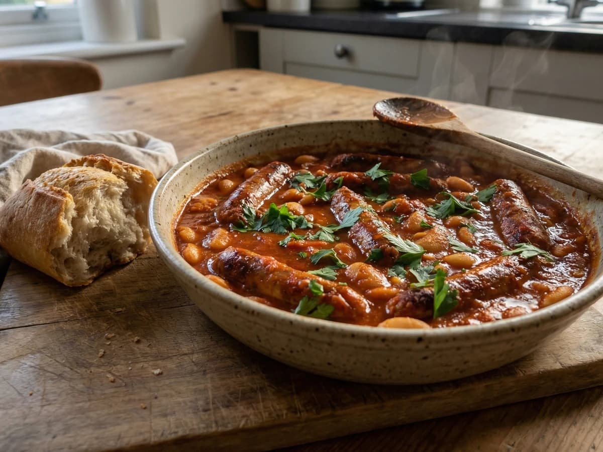 Sausage Casserole with Beans - Chef Thomas