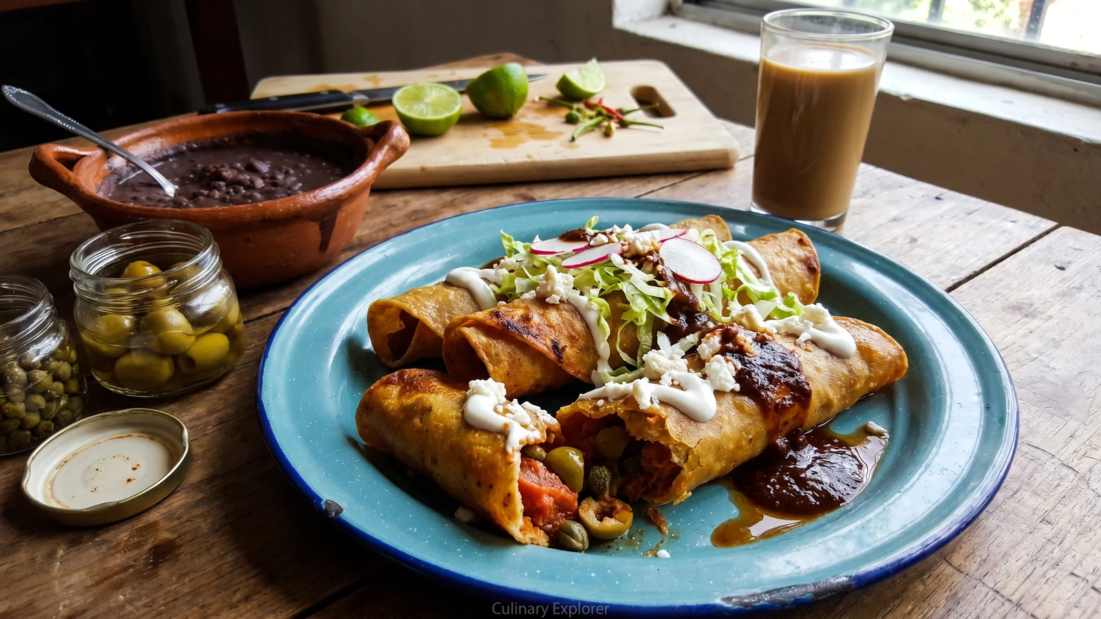 Tacos Dorados de Atún Veracruzanos