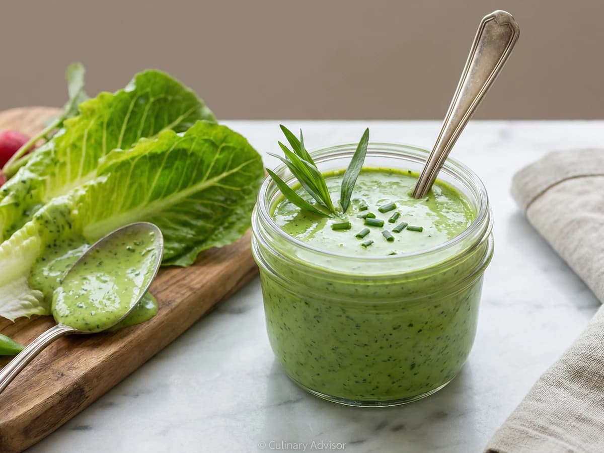 Creamy Green Goddess Dressing - Chef Dean