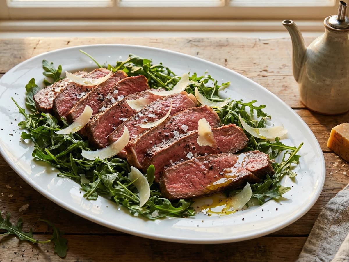 Tagliata di Manzo con Rucola - Chef Graziella