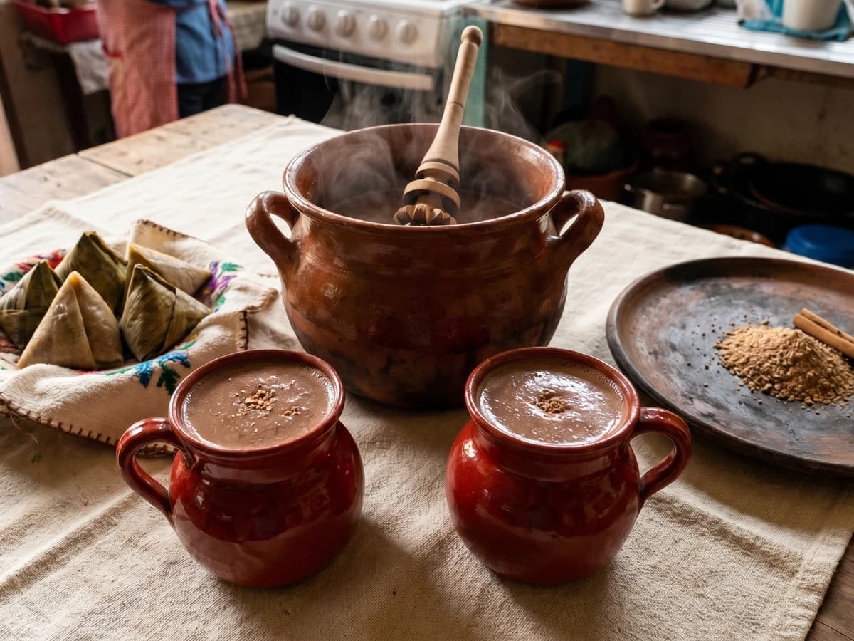 Champurrado Michoacano con Pinole - Chef Lupita