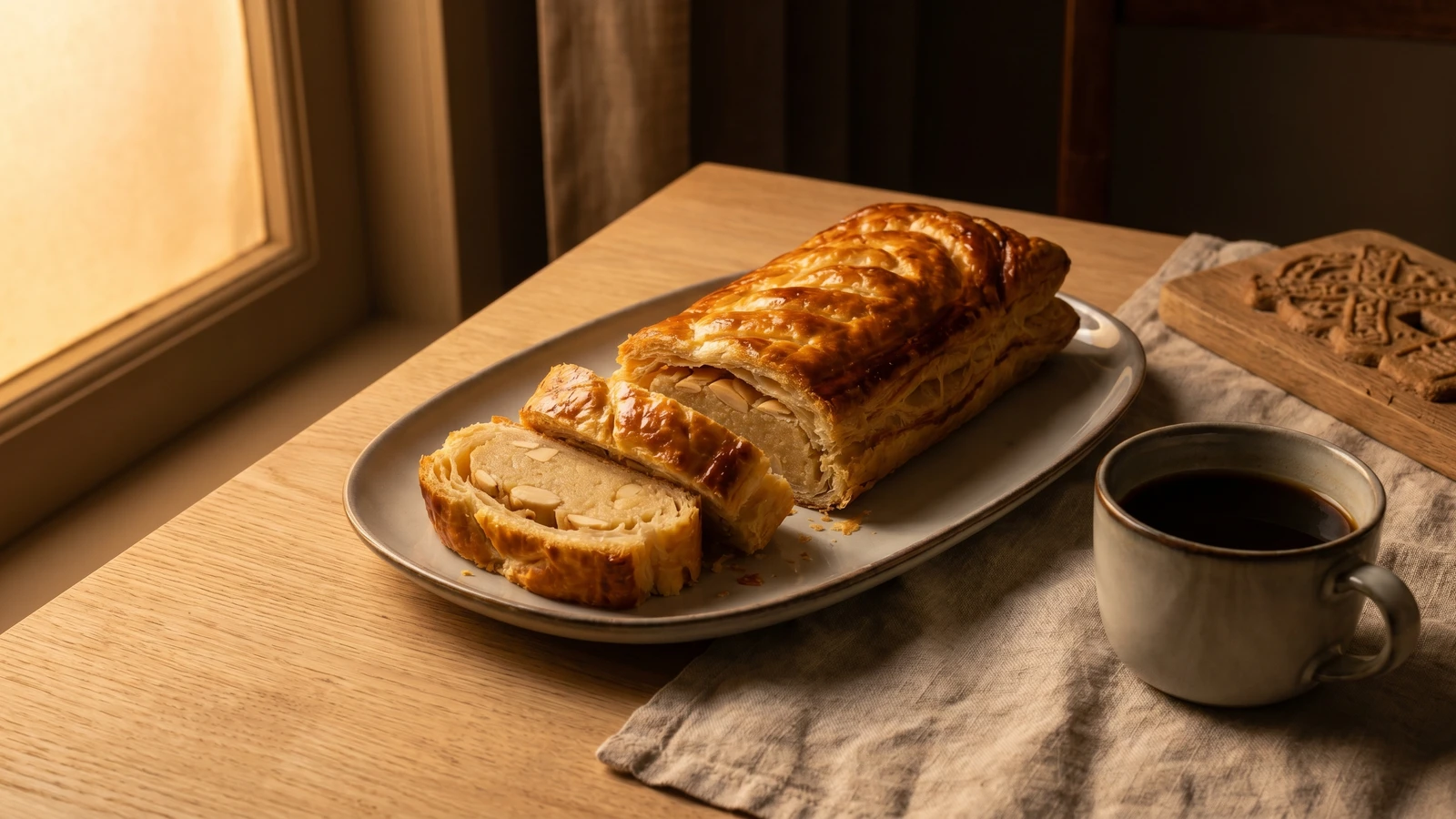 Banketstaaf (Dutch Almond Pastry Log)