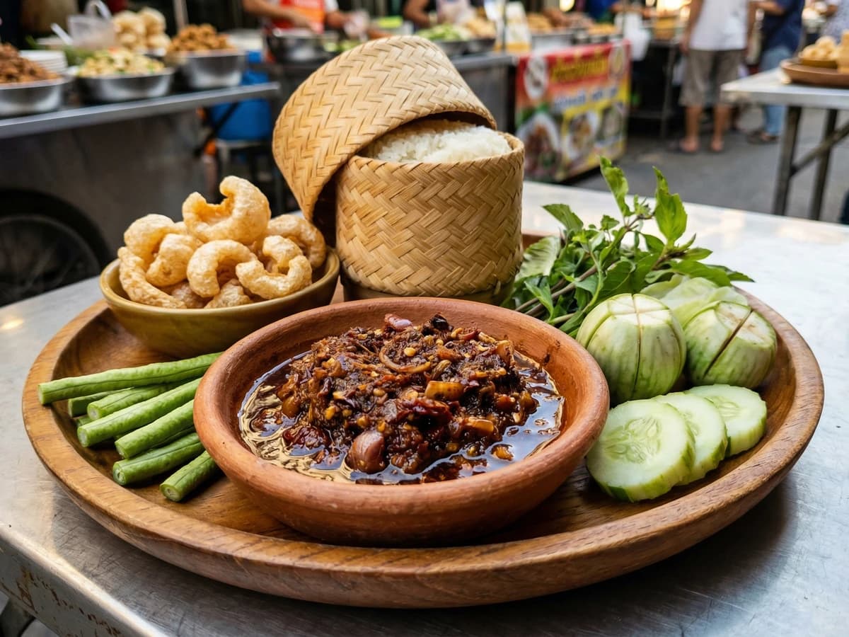 Water Bug Chili Relish (Nam Prik Maeng Da) - Chef Fai