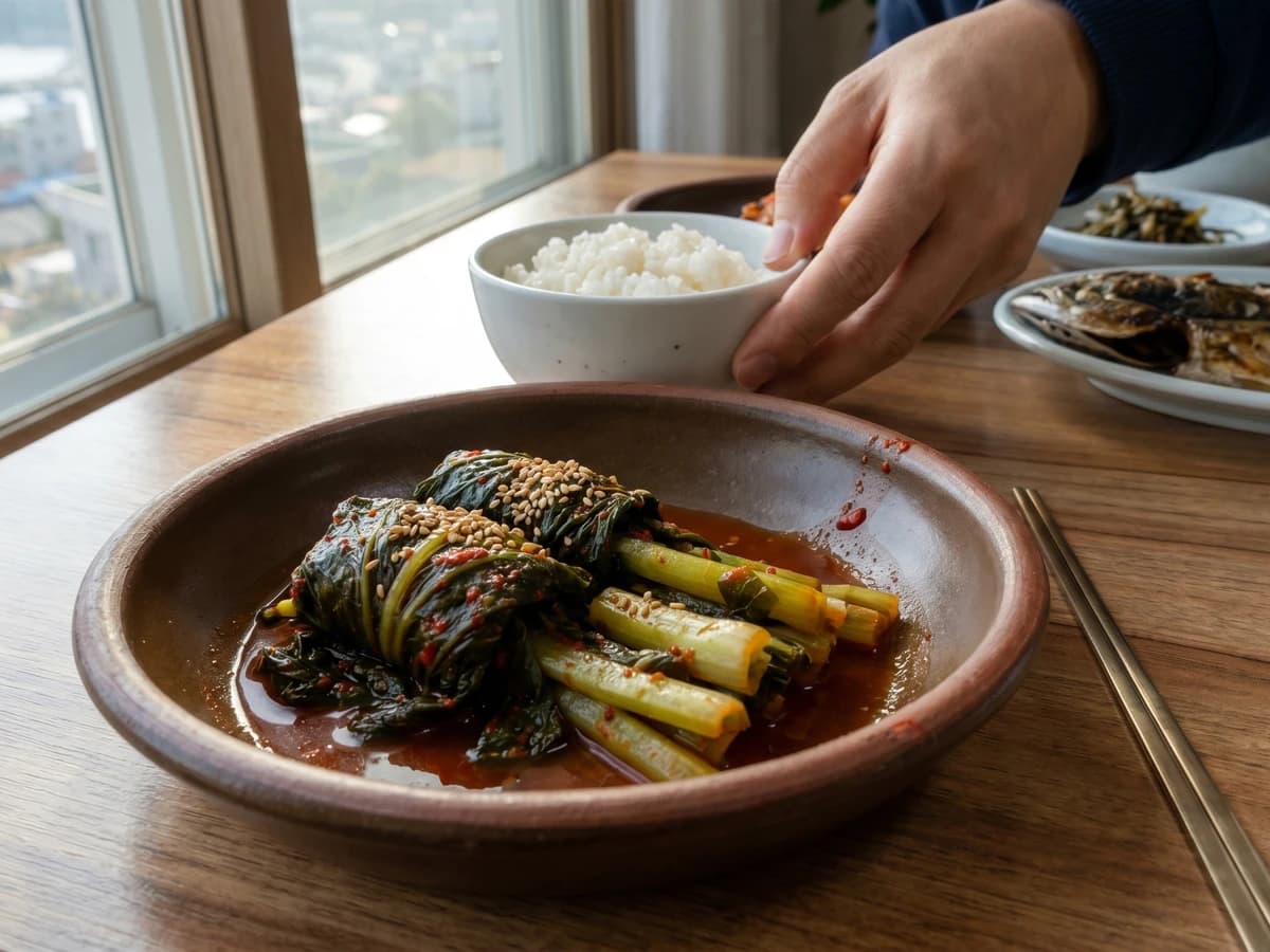 Dolsan Gat-kimchi (Yeosu Mustard Leaf Kimchi) - Chef Jeong-sun