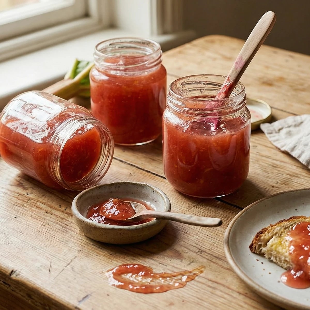 Rhubarb and Ginger Jam