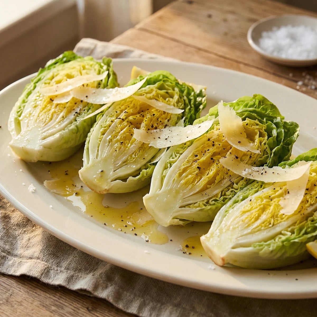 Little Gems with Lemon and Parmesan