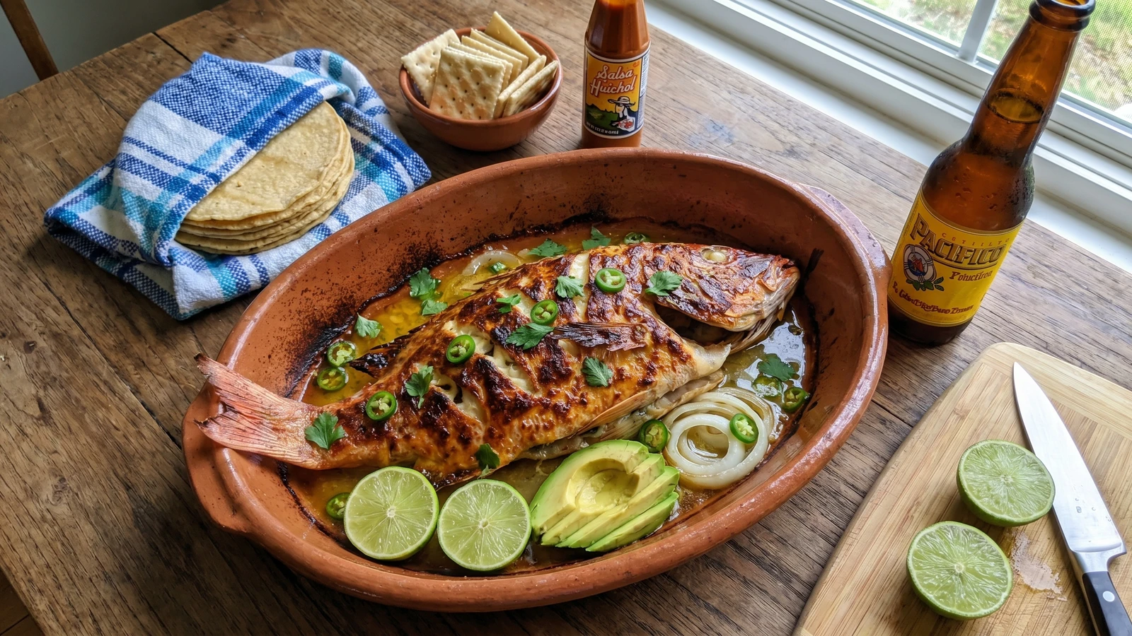 Pescado al Horno con Mayonesa Sinaloense