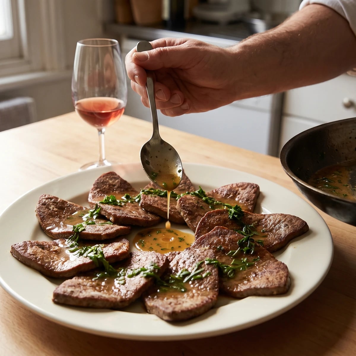 Foie de Veau Sauté aux Fines Herbes