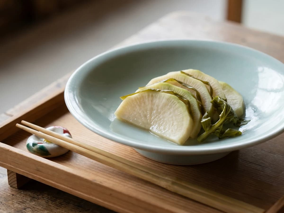 Suguki (すぐき, Kyoto fermented turnip) - Chef Takumi